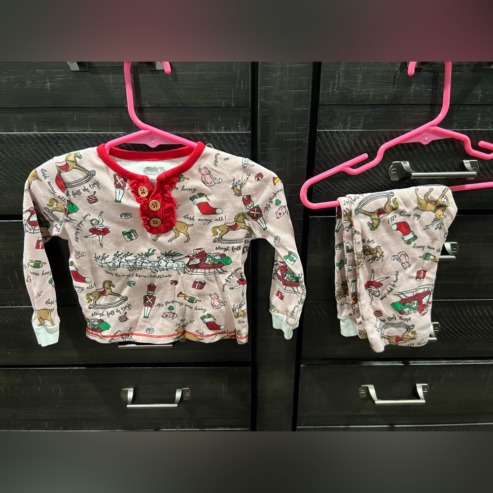 Mud Pie Night Before Christmas Girls Pajamas 12-18M